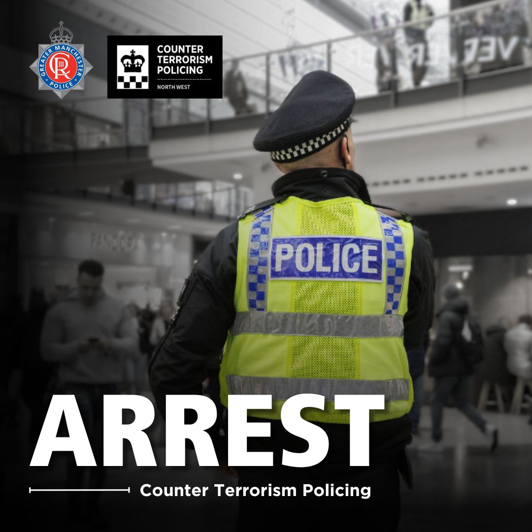 #ARREST | A man has been arrested by detectives investigating the terrorist attack at the Heaton Park Hebrew Congregation Synagogue.

Further information can be found here - orlo.uk/Y2gmZ