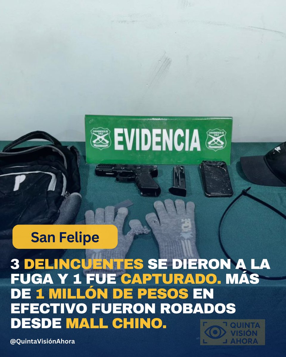 quintavahora's tweet image. 4 sujetos asaltaron el local comercial &quot;Mall Chino&quot; para sustraer más de 1 millón de pesos en efectivo. Más información en el enlace 👇👇👇

quintavisionahora.cl/2025/11/27/asa…

#SanFelipe #Carabineros #Robo