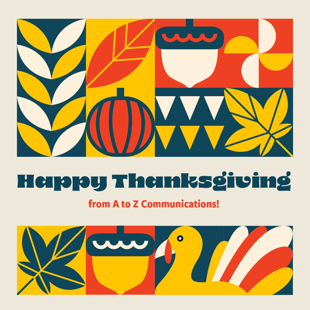 Happy Thanksgiving from A to Z!