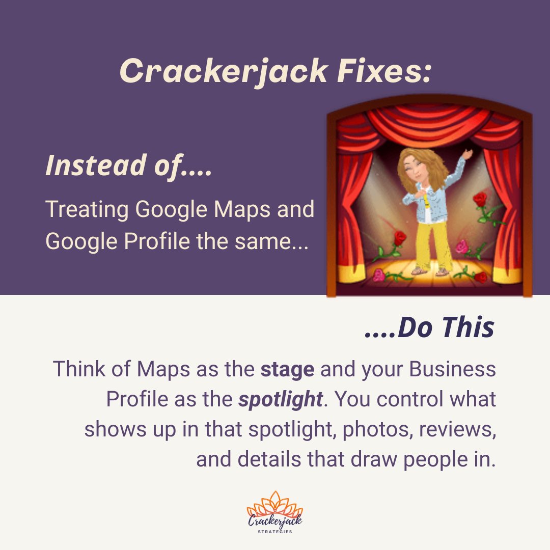 CrackerjackStr's tweet image. Need help growing your business? 🌱 Crackerjack Strategies is your digital marketing partner! Let’s build your online presence together. Questions? Let’s connect!

#CrackerjackStrategies #CrackerjackFixes #LocalSEO #GoogleBusinessProfile