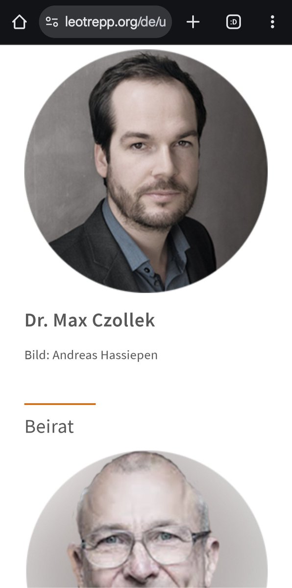 Danke, <a href="/rubenmcloop/">Max Czollek</a> , für die Mitwirkung im Vorstand der Stiftung, die Genozidleugnung in  Schulen bringt.
leotrepp.org/de/ueber-uns/d…