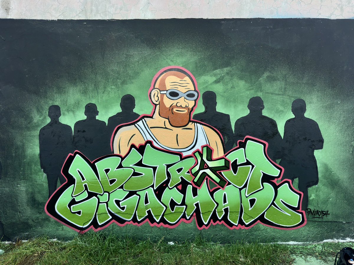 basedPavel's tweet image. Memorabilia street art for @AbstractChain Gigachads!