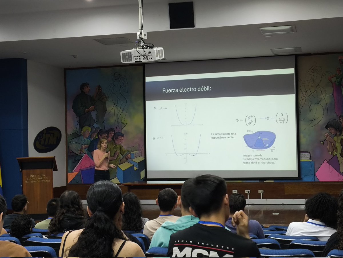 Grupoctye's tweet image. Empezamos con la 2da escuela de Física de Altas Energías @conhep en @ITMinstitucion La Prof. Amalia Betancur de la @UniversidadEIA nos habla sobre el Modelo Estándar #2ndConhepSchool #particlephysics @UdeMedellin_