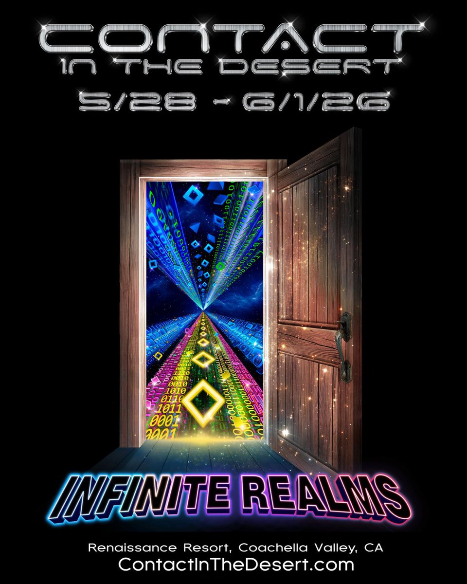 CITDConference's tweet image. We have been pondering the never-ending question of the true nature of reality.

Join us as we open the door to Infinite Realms.

ContactInTheDesert.com