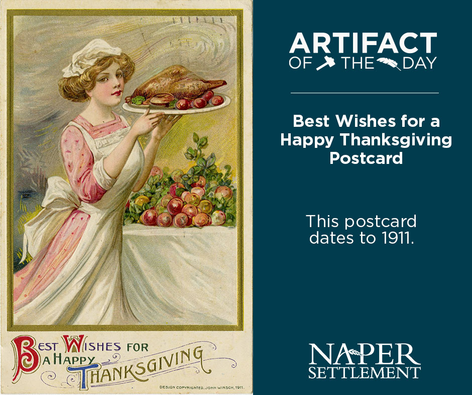 Happy Thanksgiving! 🦃 This Thanksgiving postcard from our collection dates to 1911.