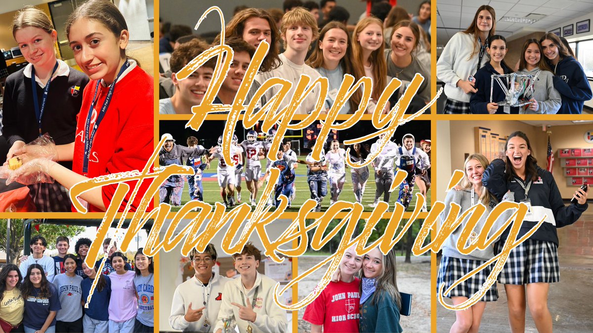 JPIIHSPLANO's tweet photo. Happy Thanksgiving, Cardinal Family!
On this day of gratitude, may your heart be full and your home filled with love. Let us appreciate life’s simple blessings—family, friendship, and the warmth of togetherness.
#JPIIHS #Cardinals #SeekToServe #Thanksgiving https://t.co/hCSYKHN8zt