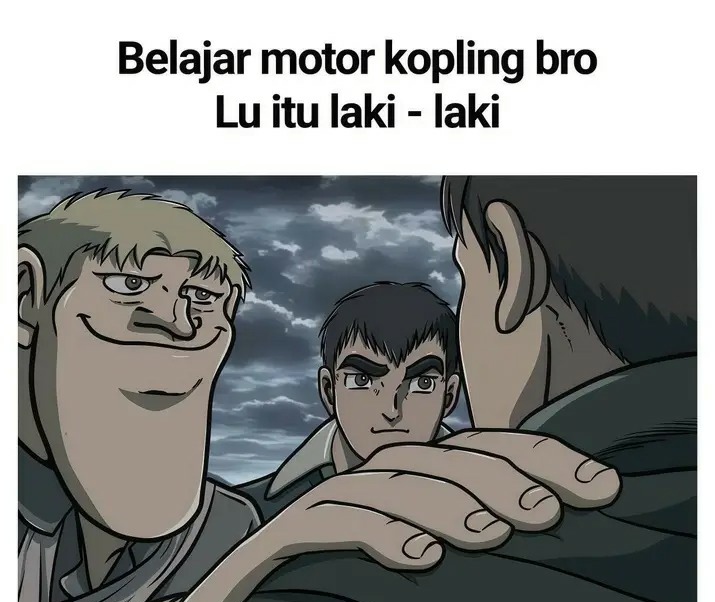 memefess's tweet photo. Maaf wak, enggak bisa naik motor kopling 😭 yeet! https://t.co/4XkKco5UYe