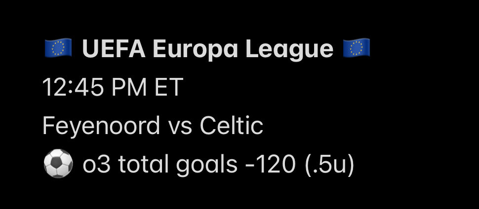 thy_pitchwizard's tweet image. 11/27 ⚽️ PUBLIC PICK
———
Happy Thanksgiving fam !!! 🦃

Small half unit play to get us thru the day. 

Let’s get ittttt. 
———
BOL tailin’ or fadin’. 🧙‍♂️

#TrustThyWizard #Gambling𝕏 #GamblingTwitter #GamblingCommunity