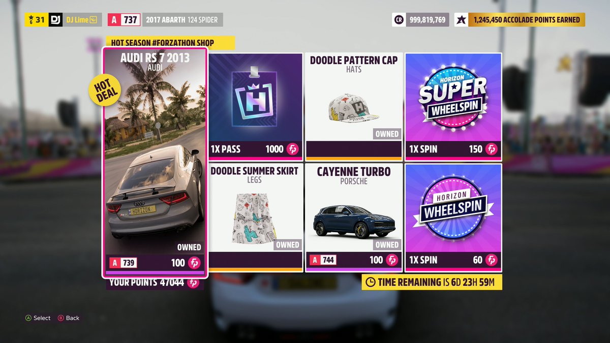 DJKustoms's tweet image. New weekly Festival Playlist items has arrived in #ForzaHorizon5

Series 53: Week 4
◾️ &apos;23 BMW M2
◾️ MG MG6 XPower

◾️ &apos;13 Audi RS 7
◾️ Doodle Pattern Skirt
◾️ Doodle Pattern Cap
◾️ Porsche Cayenne Turbo