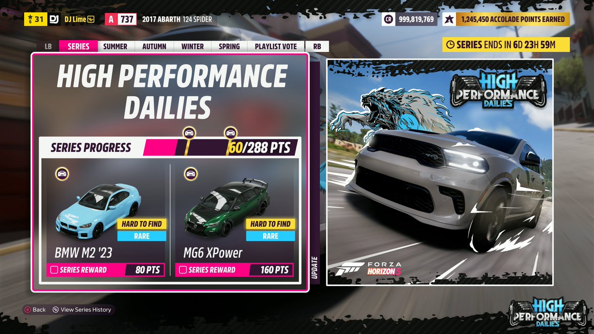 DJKustoms's tweet image. New weekly Festival Playlist items has arrived in #ForzaHorizon5

Series 53: Week 4
◾️ &apos;23 BMW M2
◾️ MG MG6 XPower

◾️ &apos;13 Audi RS 7
◾️ Doodle Pattern Skirt
◾️ Doodle Pattern Cap
◾️ Porsche Cayenne Turbo