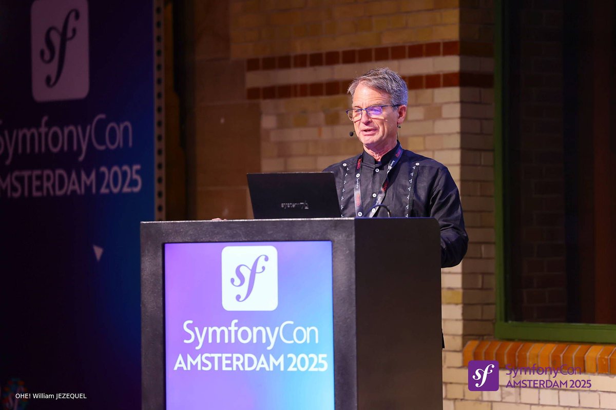 symfonycon's tweet image. 🚀 Happening now: Tac Tacelosky — “Search with Meilisearch, with some AI”

Live at #SymfonyCon Amsterdam 2025, Tac is showing how to go from CSV → API → Meilisearch → AI-powered semantic search in one fast-paced workflow! ⚡🔍🤖

#Symfony #PHP #Meilisearch #AI #TechConference