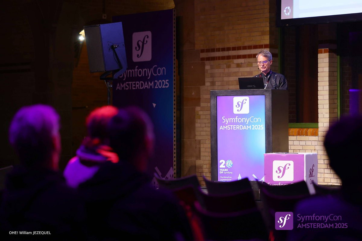 symfonycon's tweet image. 🚀 Happening now: Tac Tacelosky — “Search with Meilisearch, with some AI”

Live at #SymfonyCon Amsterdam 2025, Tac is showing how to go from CSV → API → Meilisearch → AI-powered semantic search in one fast-paced workflow! ⚡🔍🤖

#Symfony #PHP #Meilisearch #AI #TechConference