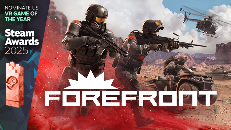 The Steam Awards are here! 👀 

If Forefront has given you a taste of what large-scale VR combat can be, please consider nominating us for Best VR Game of the Year. ❤️ 

⏩ store.steampowered.com/news/app/29812…