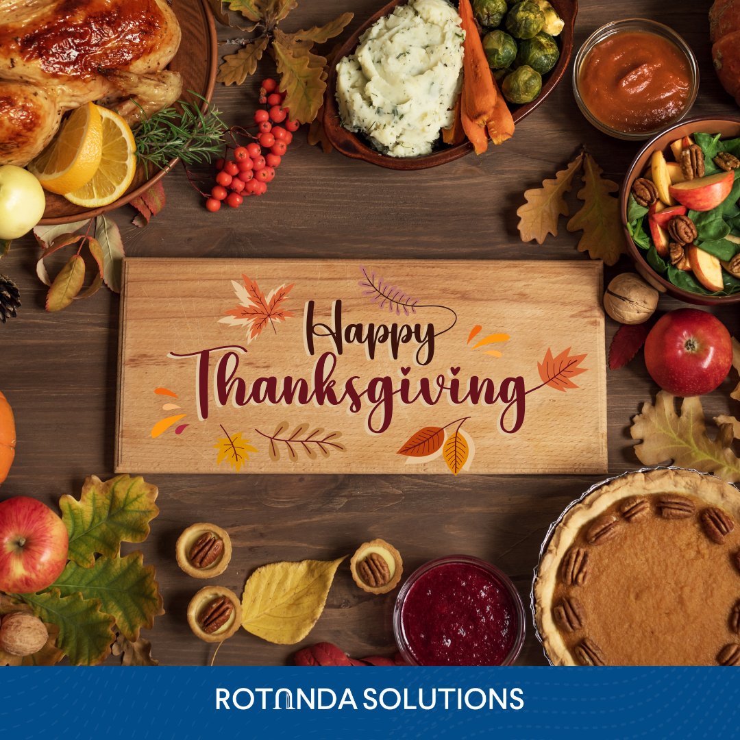 RotundaData's tweet photo. Happy Thanksgiving from all of us at Rotunda Solutions! 🍂 #thankful #grateful #Thanksgiving2025 https://t.co/9oqboxHMHy
