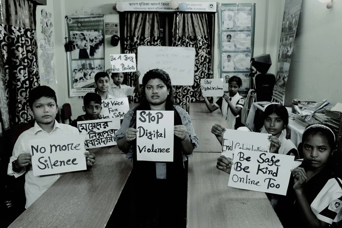 AklimaaSathi's tweet image. ডিজিটাল প্ল্যাটফর্মে নারীরা সবচেয়ে বেশি হয়রানির শিকার হয়। বেশিরভাগ ক্ষেত্রেই সমাধান হিসেবে পরামর্শ দেয়া হয় - ব্লক! ব্লক নয় বরং অপরাধীকে তাঁর প্রাপ্য শাস্তির মাধ্যমেই অপরাধ কমাতে হবে এবং ন্যায়বিচার প্রতিষ্ঠা করতে হবে। 

#16DaysOfActivism