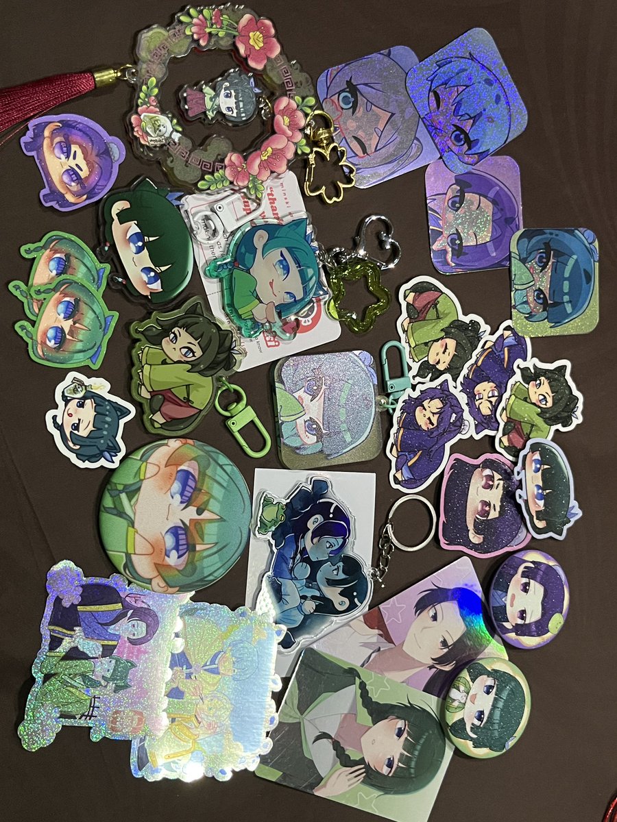 halfcalico's tweet photo. — #cf21 haul ᰔᩚ𓆪

serious question ⚠️ are you guys not planning to do apothecary diaries kusuriya stamp rally? hehe

day 1 pickup by @satogeinumaki • day 2 by @kwetaiuw 

p.s still waiting for some mail orders to arrive, will be posted soon. artists tagged based on order date https://t.co/tvJmIpTEIh