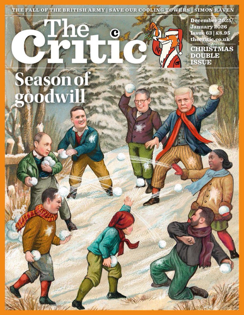 The brilliant Christmas double issue of <a href="/TheCriticMag/">The Critic</a> in shops today, also featuring bumper book reviews. Why not subscribe for yourself or another and you will get a lovely complimentary black notebook and pen! Subscribe now:
thecritic.imbmsubscriptions.com/nov25x #CurrentAffairs #BookReview
