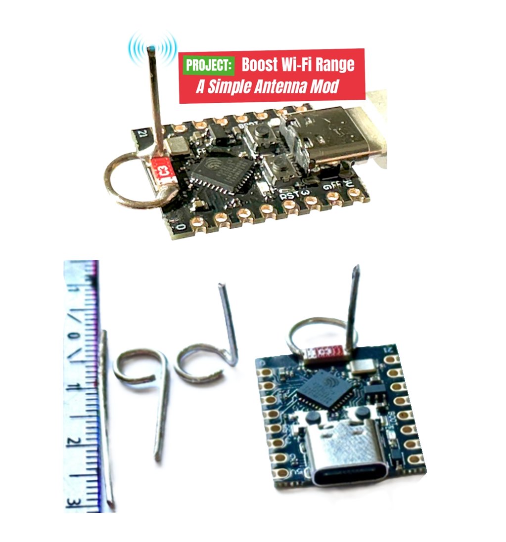 giammaiot2's tweet image. Boosting Wi-Fi Range of the ESP32-C3 SuperMini: A Simple &amp;amp; Effective Antenna Mod 😎

elektormagazine.com/articles/boost…

#Maker