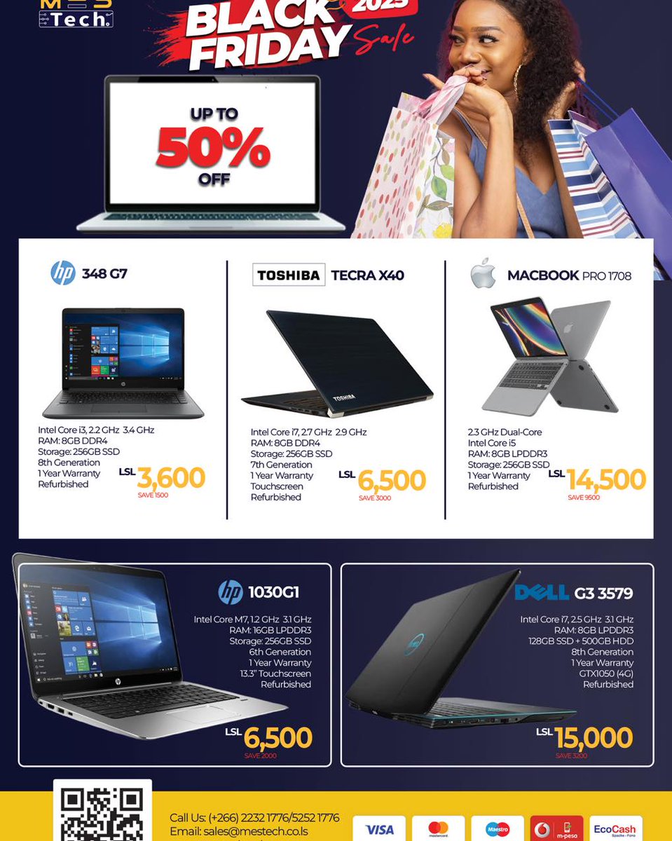 MesSolutions's tweet photo. Black Friday is officially ON! Deals you don’t want to miss
#BlackFriday #BlackFridayDeals #Trending https://t.co/1jhFd77fFM