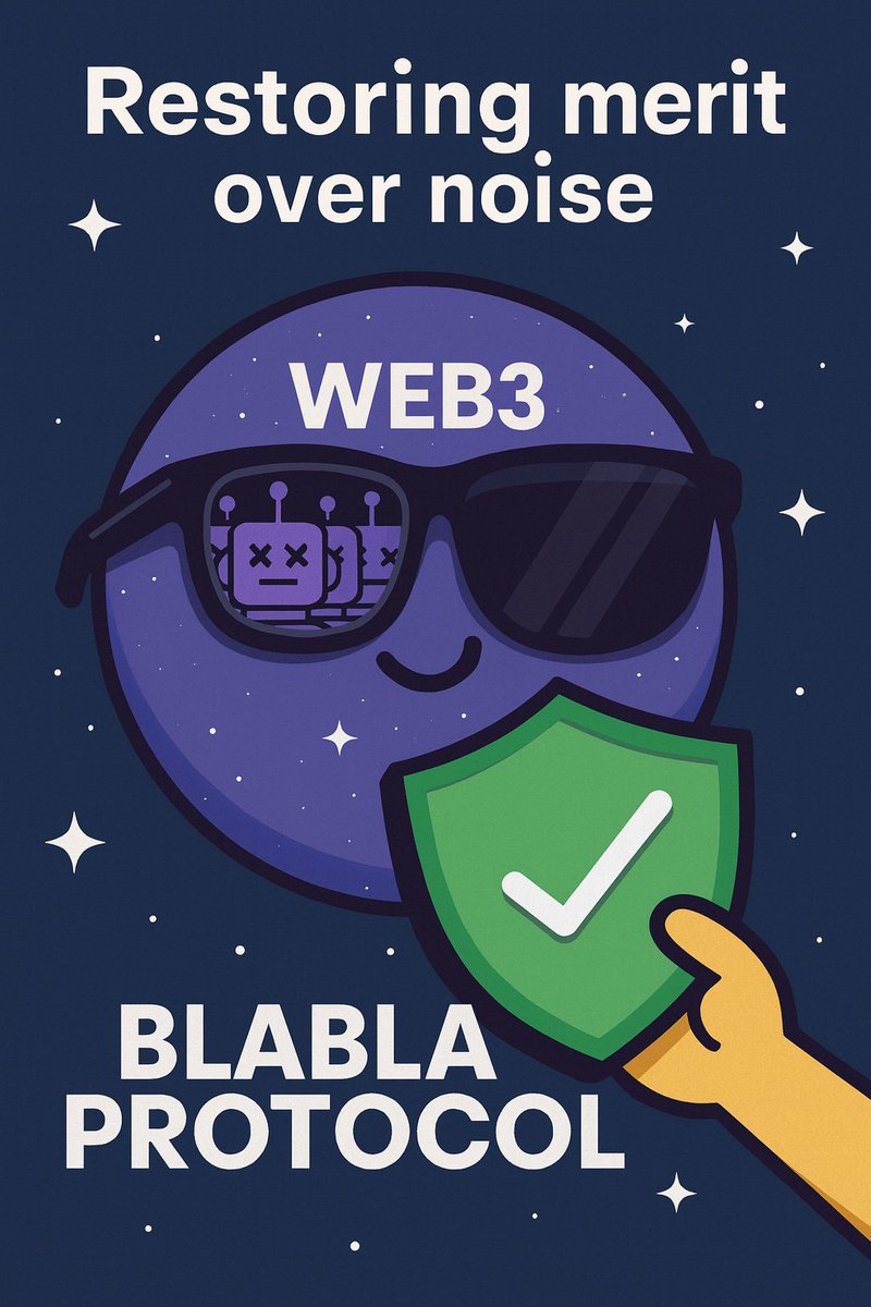HussainAsi63830's tweet image. Web3 isn’t broken, it&apos;s just buried under noise. Every day, real creators are overshadowed by bots, inflated metrics, and recycled hype. The result? Brilliant minds stay invisible while empty engagement rises to the top. @BlablaProtocol is reversing that reality with transparent…