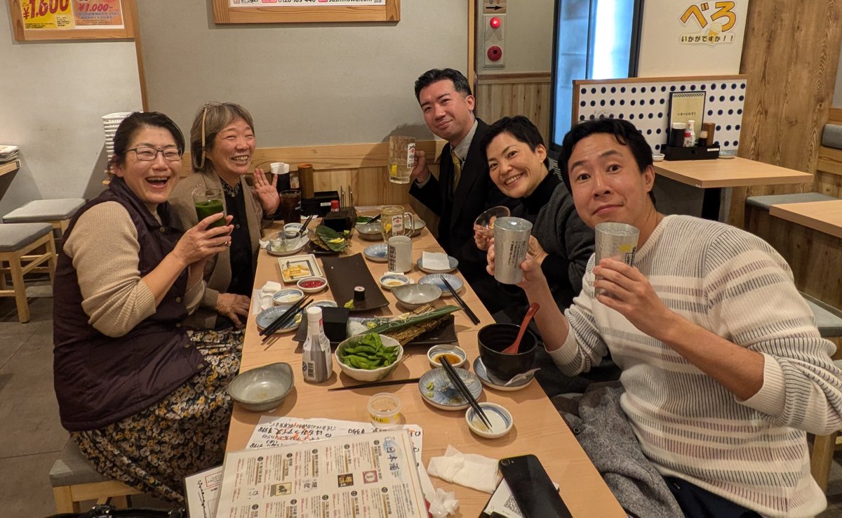 kosukeroku119's tweet image. 年内最後の踊りの稽古
終わってから軽く一杯。