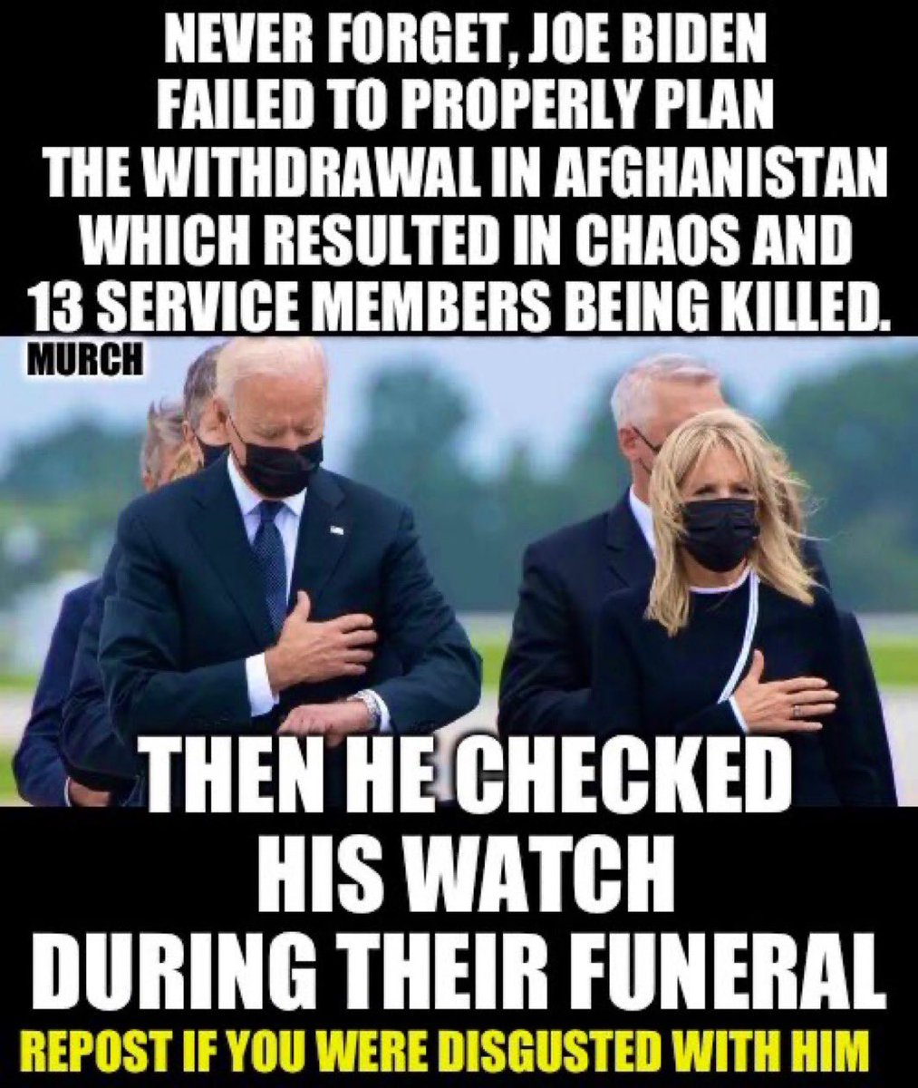 Jamierodr14's tweet image. Never forget that Biden doesn’t care about the military…
You let this monster enter our Country!
You have blood on your hands!

You are Disrespectful &amp;amp; vile!!

@TheEXECUTlONER_