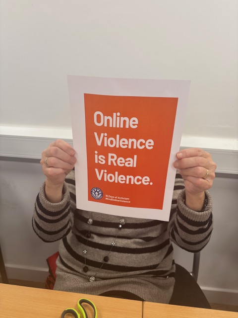 ProjectSaoirse's tweet image. Today we were at East Kilbride #NoExcuse on Day 3 of 16 Days of Activism great conversations around the table #ACTtoEndViolence 🦋🦋🦋