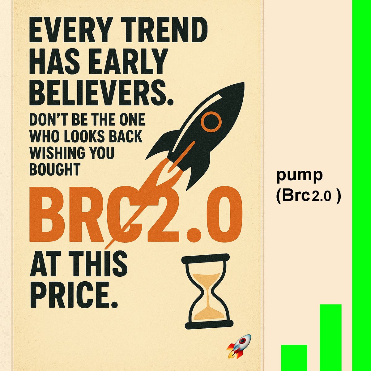 pump_brc20's tweet image. Every trend has early believers. Don’t be the one who looks back wishing you bought BRC2.0 at this price. ⏳🚀

pump BRC2.0   

#Bitcoin #BRC20 #PumpCoin #BTC #Altcoins #BullRun #Crypto #Blockchain #pump $pump $btc #btc #pumpbrc20 #OKX #god #Bullish #PumpBRC20 #thetime #brc2