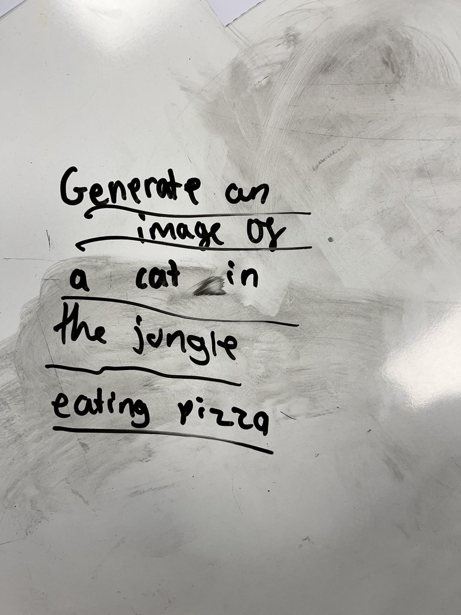 MrsIsatRMPA's tweet image. In Computing today, Year 6 continued their AI topic by crafting their own prompts to generate images. They even took on the role of the AI—following each other’s instructions to bring ideas to life! 🤖🧠✨ #Computing #AI @Rowlatts_TMET