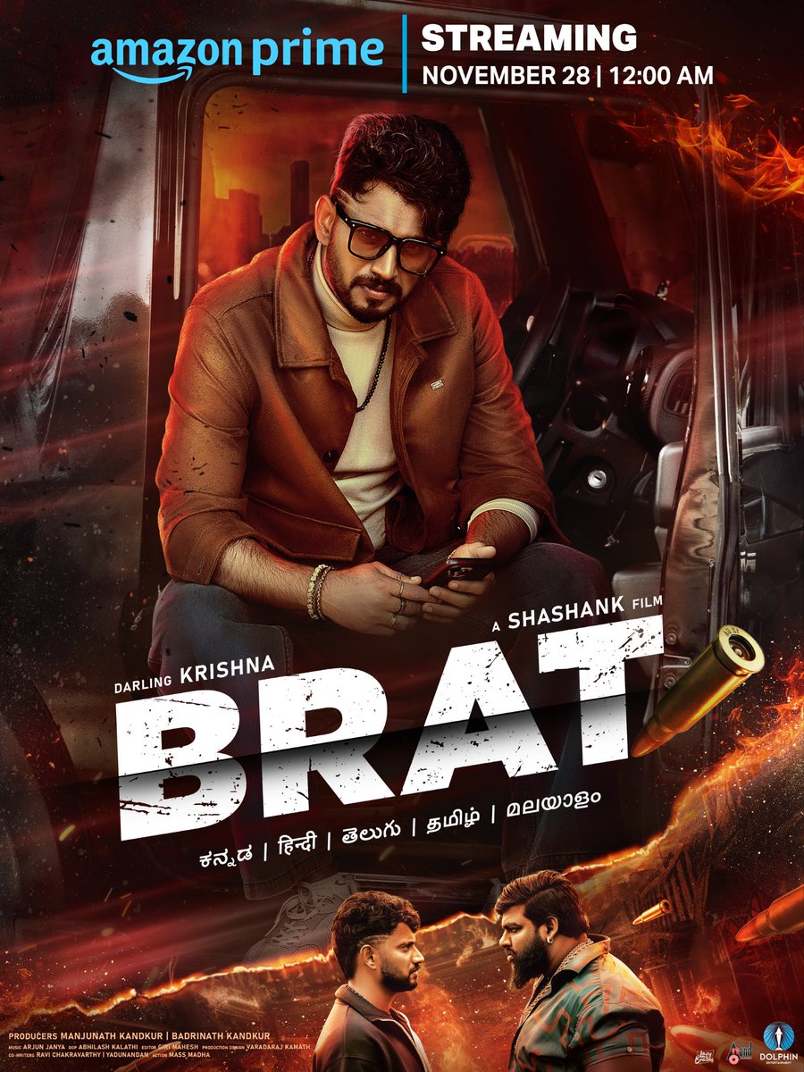 Shashank_dir's tweet image. After the &quot;BRATBUSTER&quot; innings in theatres, #BRAT begins his innings in OTT..

#BratHeadingtowards50daysInTheatres

#ಬ್ರ್ಯಾಟ್ #StreamingNow 
#AmazonPrime

@PrimeVideoIN
@darlingkrishnaa @Manishakandkur
@aanandaaudio @ArjunJanyaMusic
@manjukandkur
@MeravanigeMovie