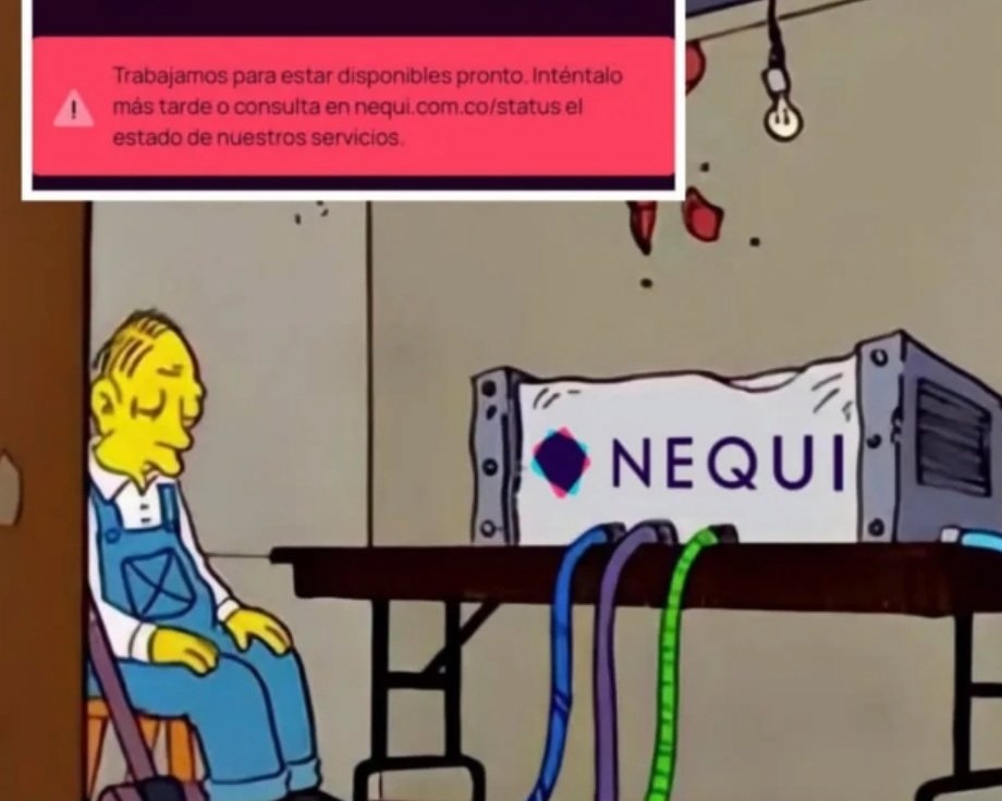 Rojarandano's tweet photo. No importa cuando leas esto #nequi está caído. 🫠 https://t.co/28cehjhnUZ