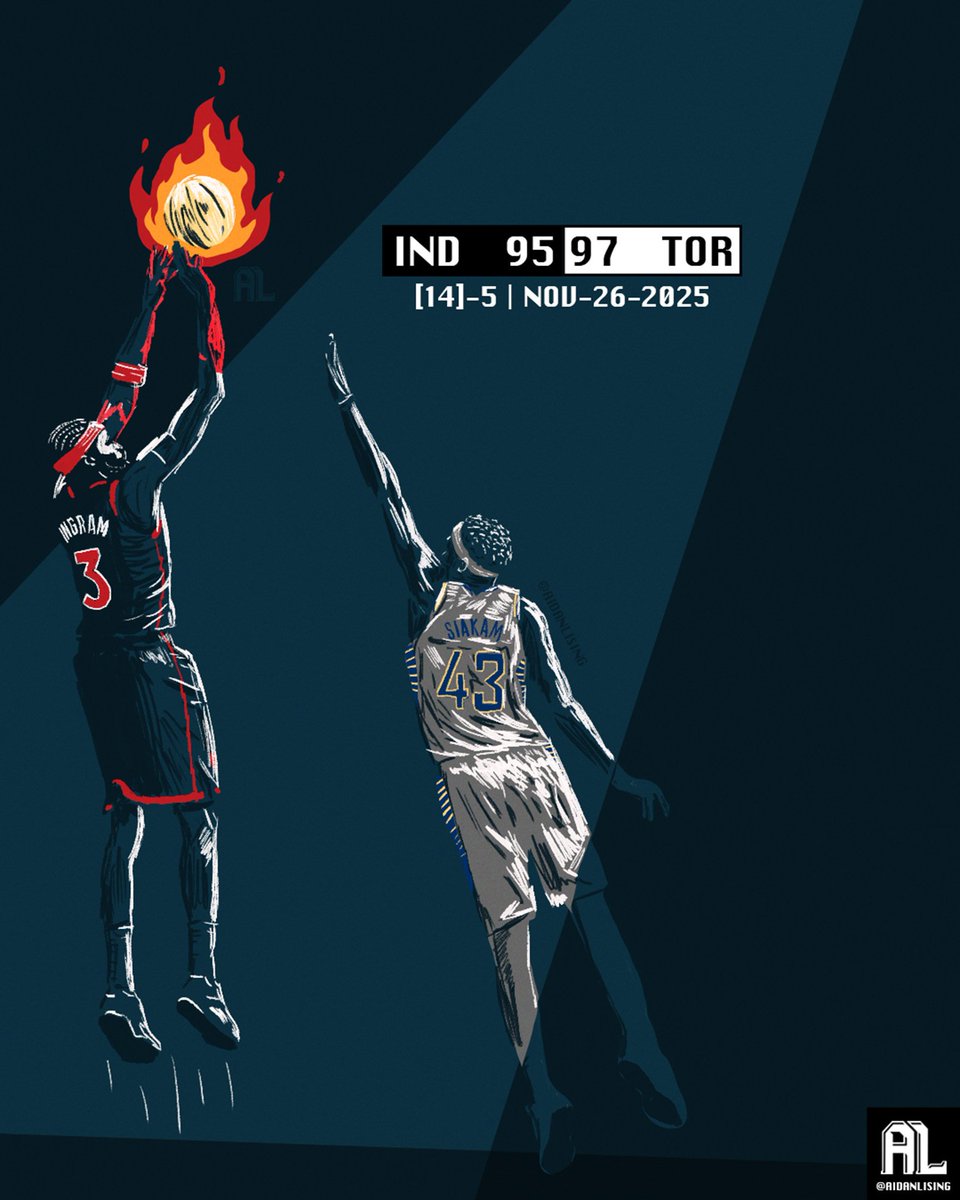 aidanlising's tweet image. A sketch after every Raptors game this season

19/82