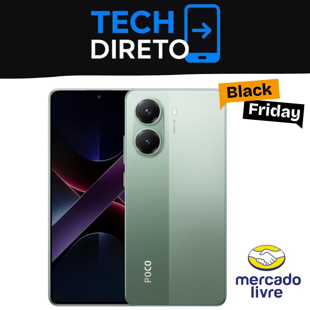 TechDireto's tweet image. 📱POCO X7 Pro 256GB está com DESCONTO IMPERDÍVEL! Performance extrema e 5G.

🔥 De R$ 2.100,00 por R$ 1.649,00!
🎟 Cupom: 4QU1T3EM

🚚 Frete Grátis
🔗 mercadolivre.com/sec/1da3eqV

#POCO #POCOX7Pro #256GB #OfertaExclusiva #5G #FreteGratis