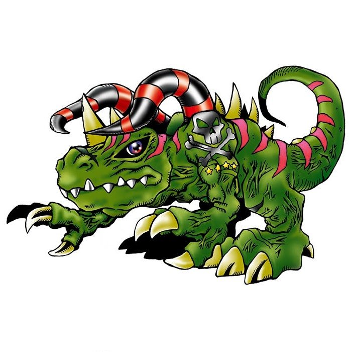 lyrus_pm's tweet photo. The intense red is making it hard for me to like Triceramon going into it as an alt line... But I'm just gonna use this for a funny future Betamon line lololol https://t.co/gCyo1YNSzc