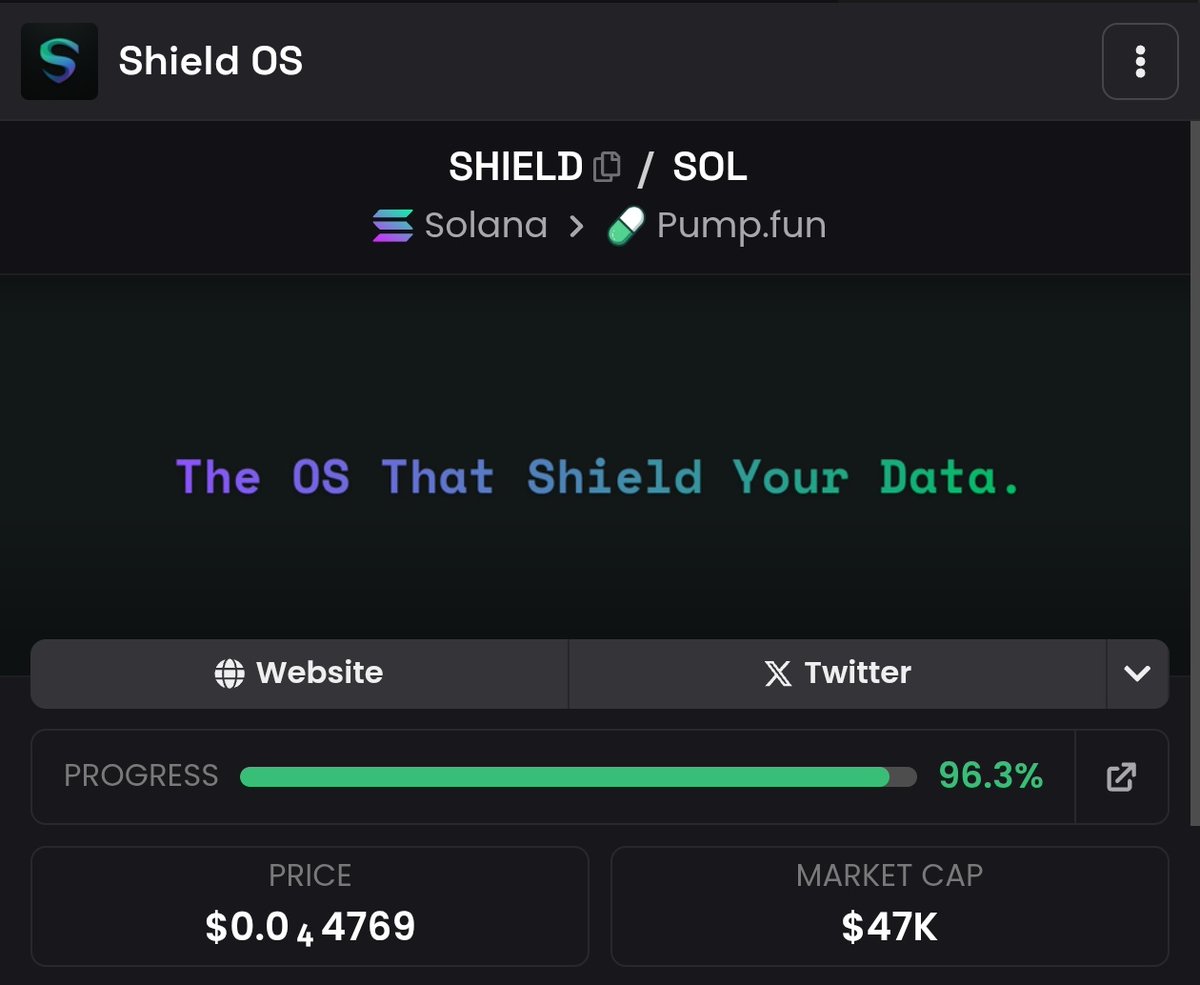 cryptoo_alice's tweet image. Bought a bag of $SHIELD at 40k mc

Decentralized OS Where You Own Everything

A unified suite of privacy-first tools built on Solana secure chat, vault, authenticator, storage, and AI assistance. No passwords. No servers. Full user control.

Btw, the team just dropped ShieldOS…