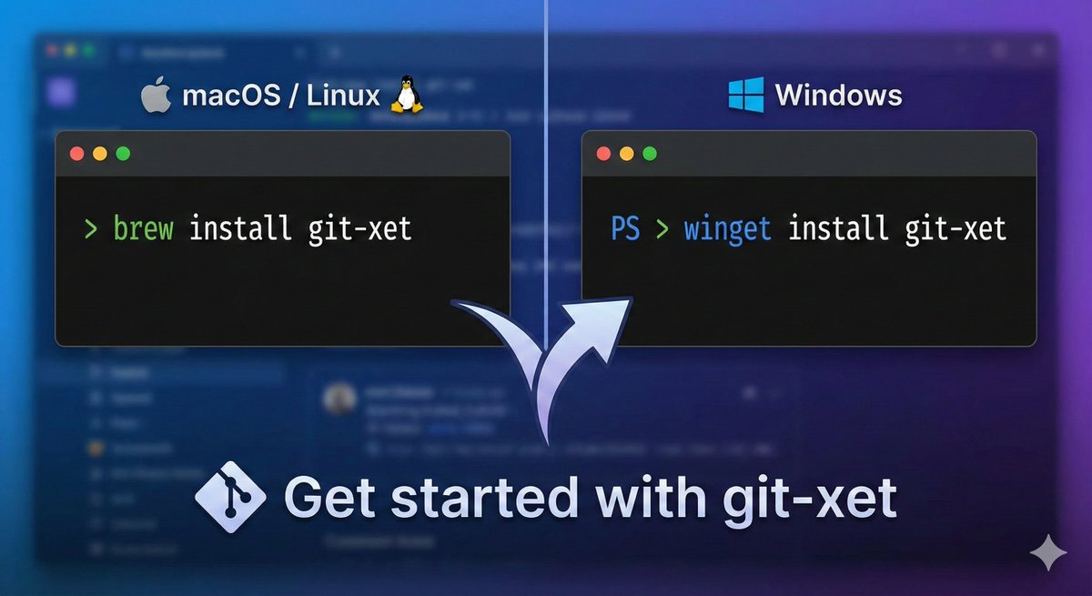 julien_c's tweet image. git-xet is now in your favorite package managers! 🔥

brew install git-xet
winget install git-xet