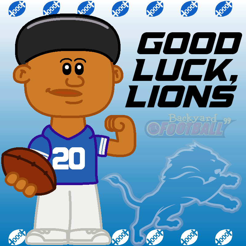 Did you know this year is gonna be my first time watching an NFL game?

Consider this my yearly Thanksgiving special.

<a href="/_BackyardSports/">Backyard Sports</a> <a href="/Lions/">Detroit Lions</a> 

#Lions #nfl #backyardsports #backyardfootball