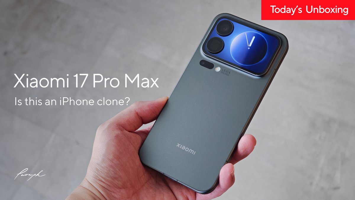 Paraph14's tweet image. ということで、1ヶ月ほど経ちましたが動画作りました。
youtu.be/Tlb_fjBxIBI

サブディスプレイは正直あんまり使わない（というか使い道が少ない）から、そこに関しては期待通りではなかったけど、それ以外が期待以上でした。

#xiaomi17Pro