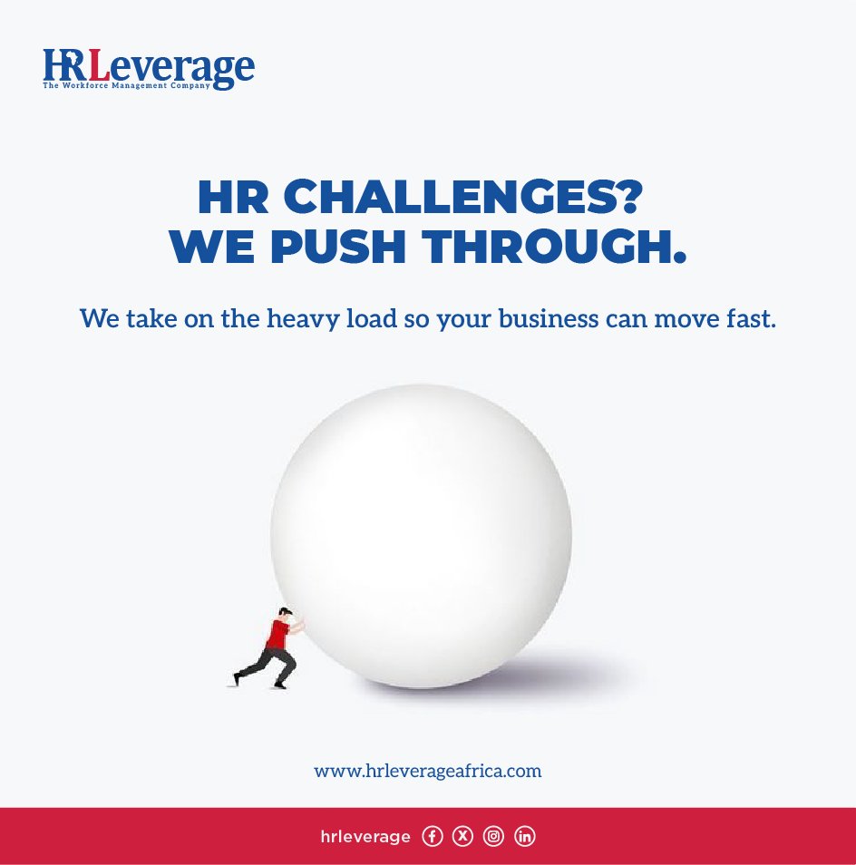 HRLAfrica's tweet image. HR shouldn’t slow your business down.
At HRLeverage, we turn HR challenges into seamless processes, taking the heavy load off your shoulders so your business can accelerate with confidence. Your growth is our mission.
#HRLeverage #HRSolutions #BusinessGrowth #PeopleManagement