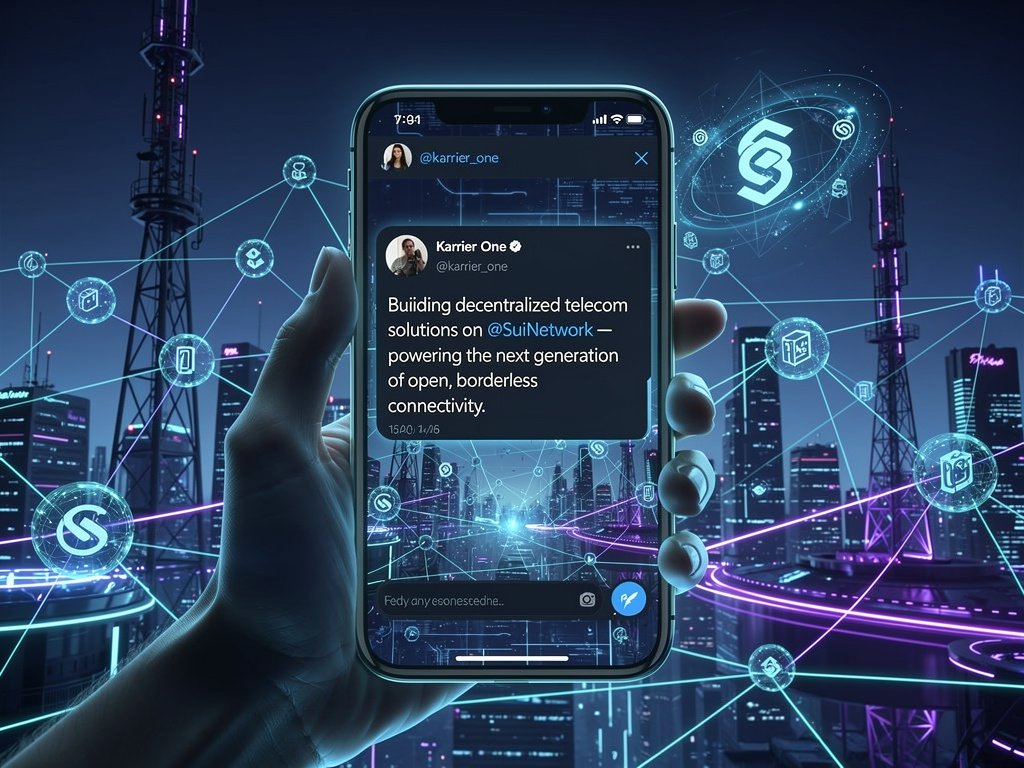 GhulamR52061735's tweet image. Decentralizing telecom one block at a time 
Building the future of communication on #SuiNetwork  where speed meets sovereignty.
No middlemen no borders.
 Just seamless user owned connectivity.
#DePIN #SuiEcosystem @karrier_one
