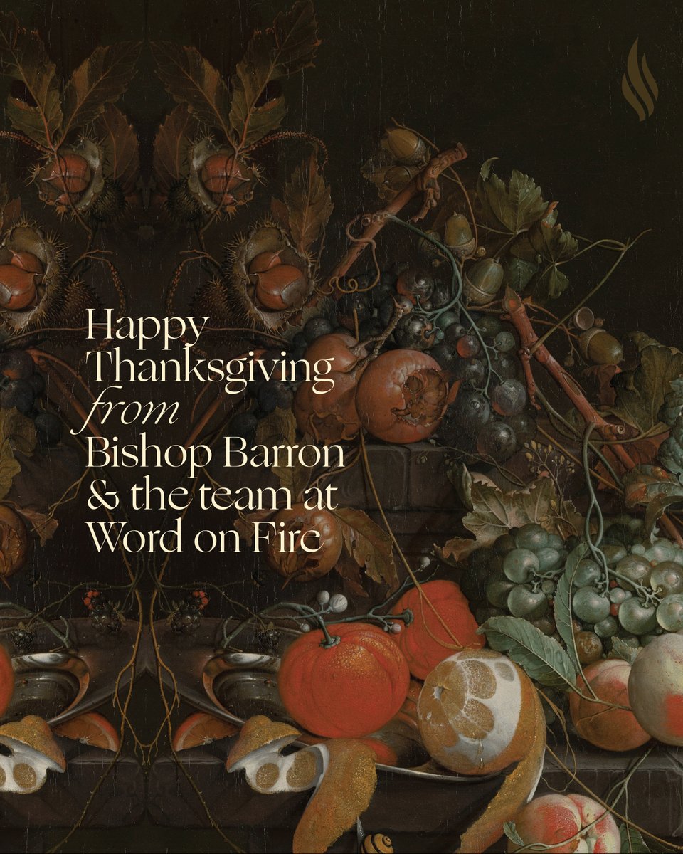 As you gather with friends and family to celebrate, I hope you take an extra moment today to thank God for all the gifts he has brought into your life. 

Happy Thanksgiving, and may God bless you!