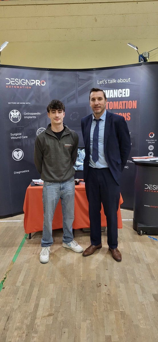 Busy day at our annual College and Career event here at Coláiste na Trócaire.,Delighted to welcome Jake Moran, our past pupil, to inform future apprentices.#LCETB
