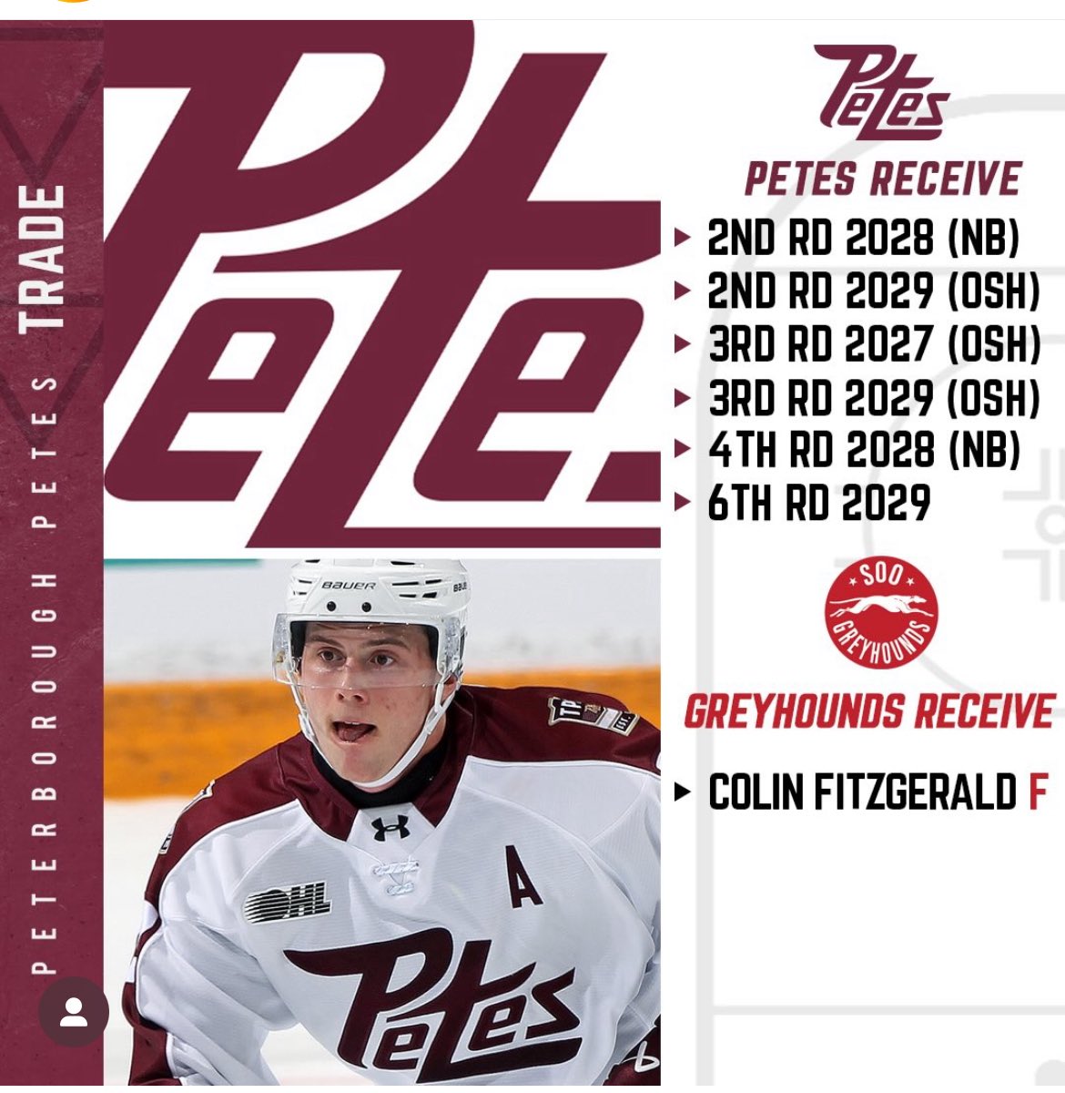 Big deal between the Petes and Hounds.