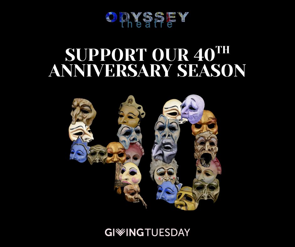 SUPPORT ODYSSEY’S 40TH ANNIVERSARY SEASON

Mark your calendars – Giving Tuesday is coming up next week! 

Help us continue to create innovative theatre you can’t see anywhere else!

Can’t wait? You can donate now at canadahelps.org/en/charities/o…

#GivingTuesday