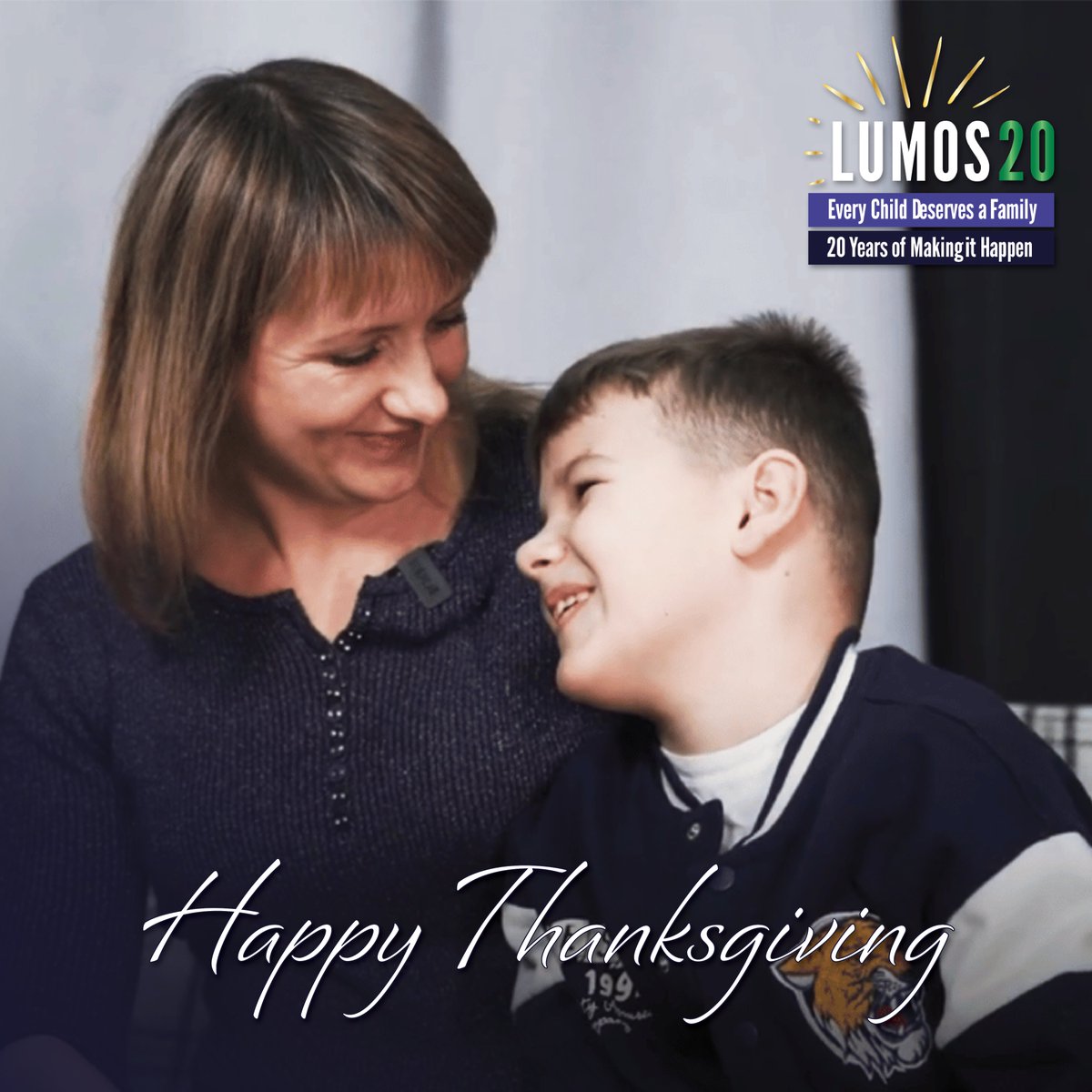 lumos's tweet image. Today and every day, we’re grateful for your support and for the incredible people who share our vision for children to grow up in safe and loving families. We wish everyone celebrating this special family holiday, a very Happy Thanksgiving! 🍂🥰