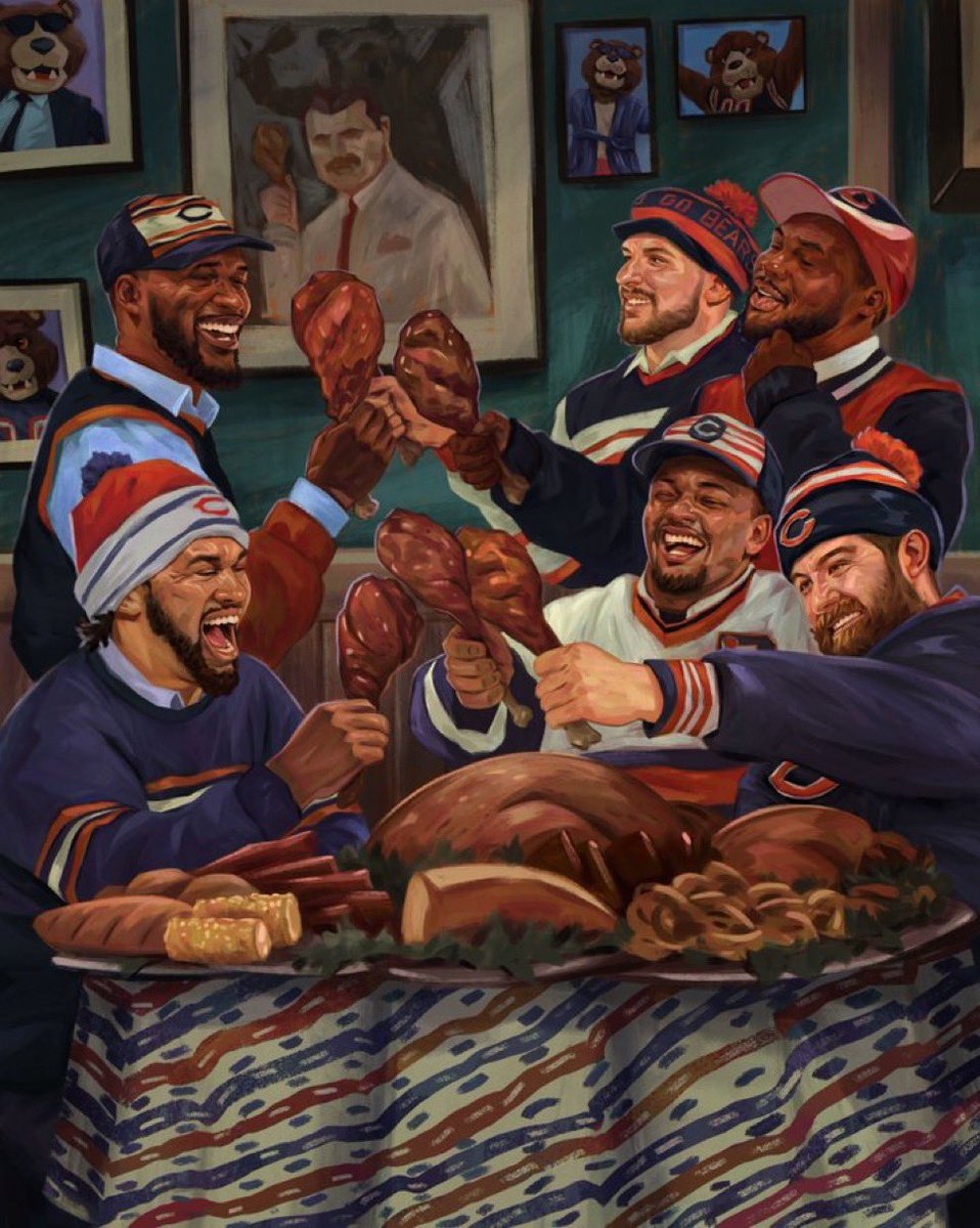 Bears_Hype_Man's tweet photo. HAPPY THANKSGIVING MY FRIENDS!

Share to show how thankful you are for your players, sharing the post counts as a Pro Bowl Vote too! 

#ProBowlVote Caleb Williams

#ProBowlVote Drew Dalman

#ProBowlVote Rome Odunze

#ProBowlVote Kevin Byard III https://t.co/GhaXkvNqJM