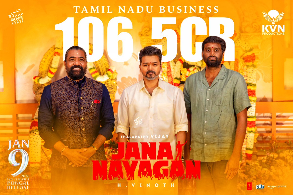 _MovieTamil's tweet image. #JanaNayagan Tamil Nadu Business 📈

- The Tamil Nadu rights have been sold for ₹106.5 crore 🔥💥

#ThalapathyVijay #Anirudh
