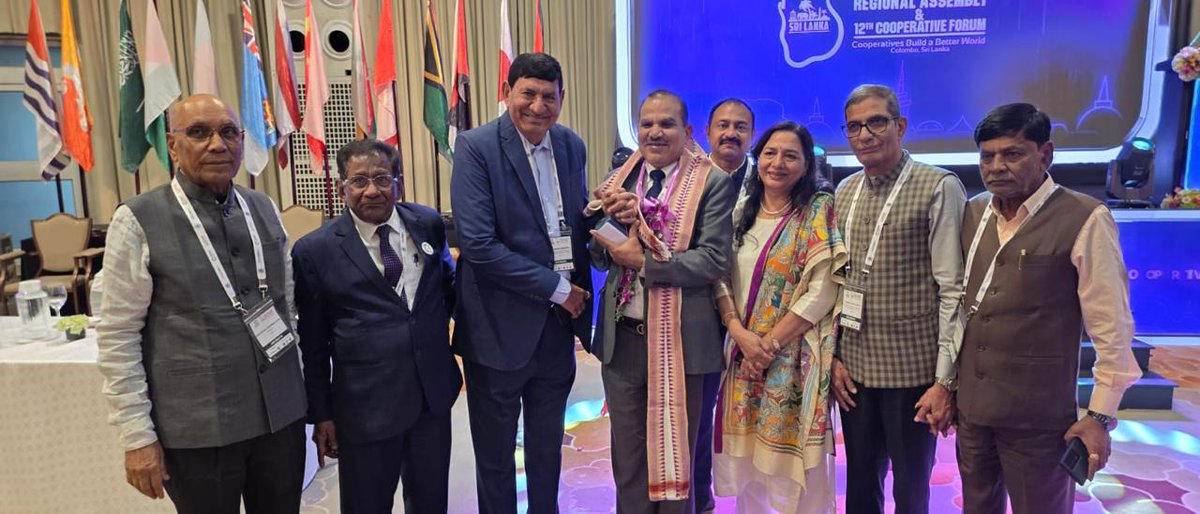 ncuicoop's tweet image. Dr. Chandrapal Singh Yadav unanimously re-elected as President, ICA-AP! 
A proud moment not only for Indian co-op movement but for the cooperative family across Asia-Pacific. Dr. Yadav, former President of NCUI and chairman KRIBHCO having an experience of more than 3 decades in…