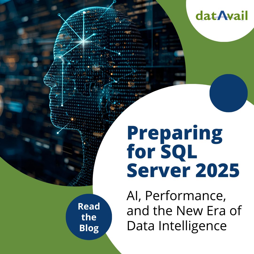 datavail's tweet image. #SQLServer2025 ushers in AI-enabled performance, automated optimization, &amp;amp; smarter data services. Our latest blog highlights what to prepare for—from enhanced query intelligence to next-gen operational insights. Read how to get future-ready: datavail.com/blog/preparing…

#SQL #Server