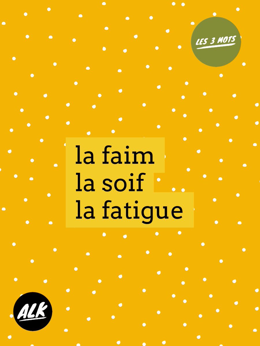 alk_info's tweet image. Les 3 mots 

Voici trois mots à utiliser pour construire une phrase. Vous avez carte blanche.

Here are three words you have to use to build a sentence. You have carte blanche.

#learnFrenchwithArnaud #create #practice